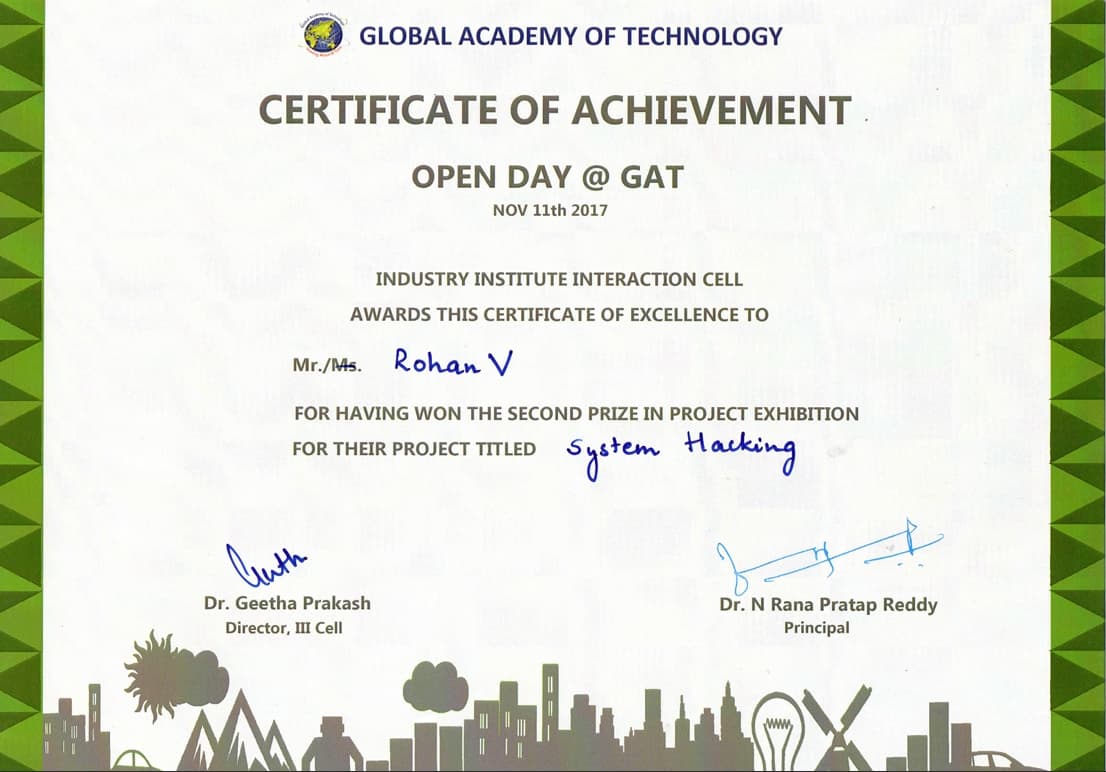 Runner-up at Open Day Project Exhibition